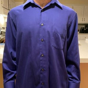 Beautiful royal blue dress shirt